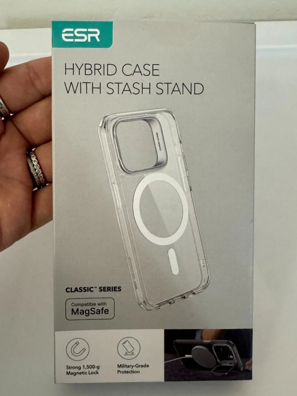 ESR Classic Series Clear MagSafe Hybrid Case iPhone 15 Pro Max | NWT